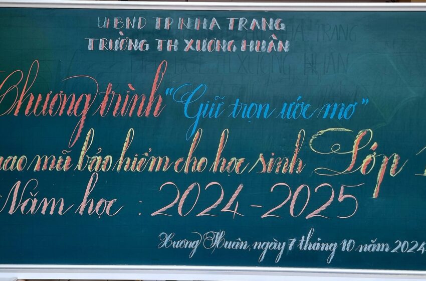  Hoạt động trao mũ bảo hiểm theo chương trình ” giữ trọn ước mơ” năm học 2024 – 2025