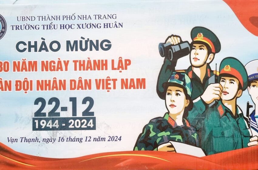  Chào mừng 80 năm ngày thành lập Quân đội nhân dân Việt Nam (22/12/1944 – 22/12/2024)