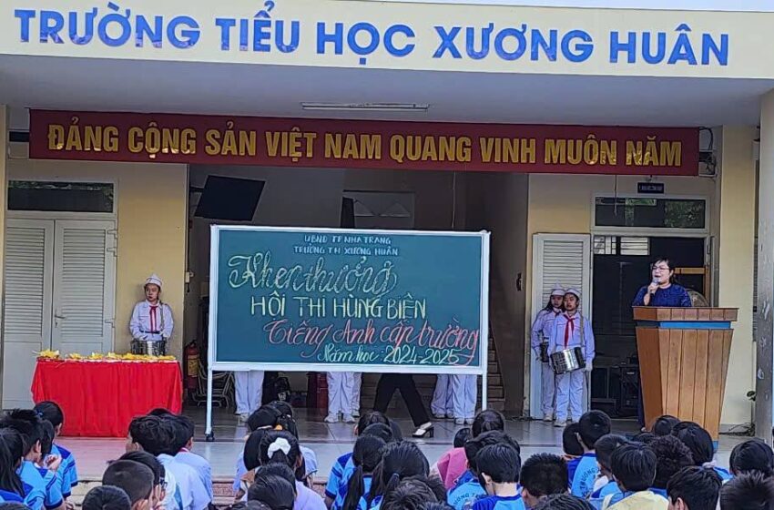  Khen thưởng hội thi hùng biện tiếng anh cấp trường năm 2025