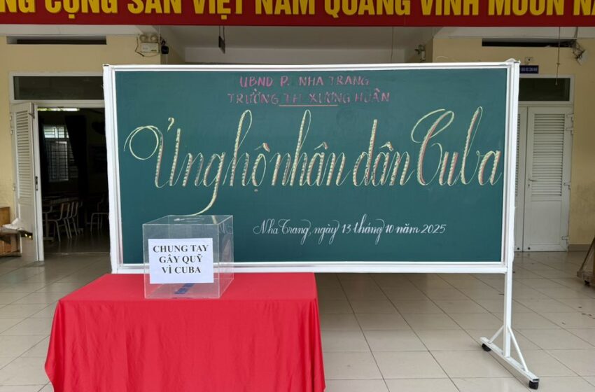  VẬN ĐỘNG ỦNG HỘ NHÂN DÂN CUBA