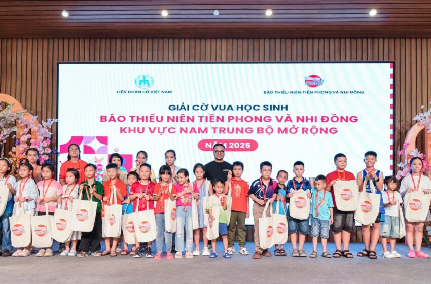  GIẢI CỜ VUA HỌC SINH BÁO TNTP VÀ NHI ĐỒNG NAM TRUNG BỘ MỞ RỘNG NĂM 2025