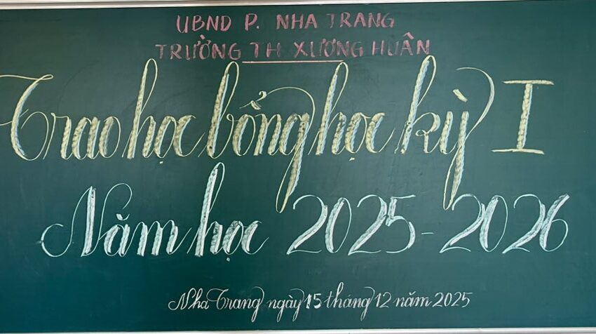  TRAO HỌC BỔNG HỌC KỲ 1 NĂM HỌC 2025-2026