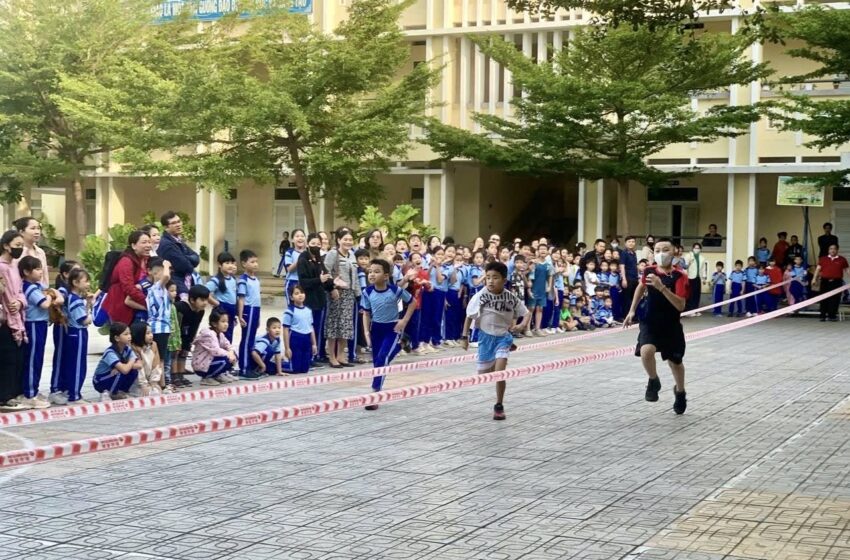  TRƯỜNG TIỂU HỌC XƯƠNG HUÂN TỔ CHỨC THÀNH CÔNG HỘI KHỎE PHÙ ĐỔNG CẤP TRƯỜNG